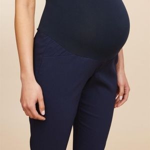 Motherhood Maternity Navy Ankle Tall Pants